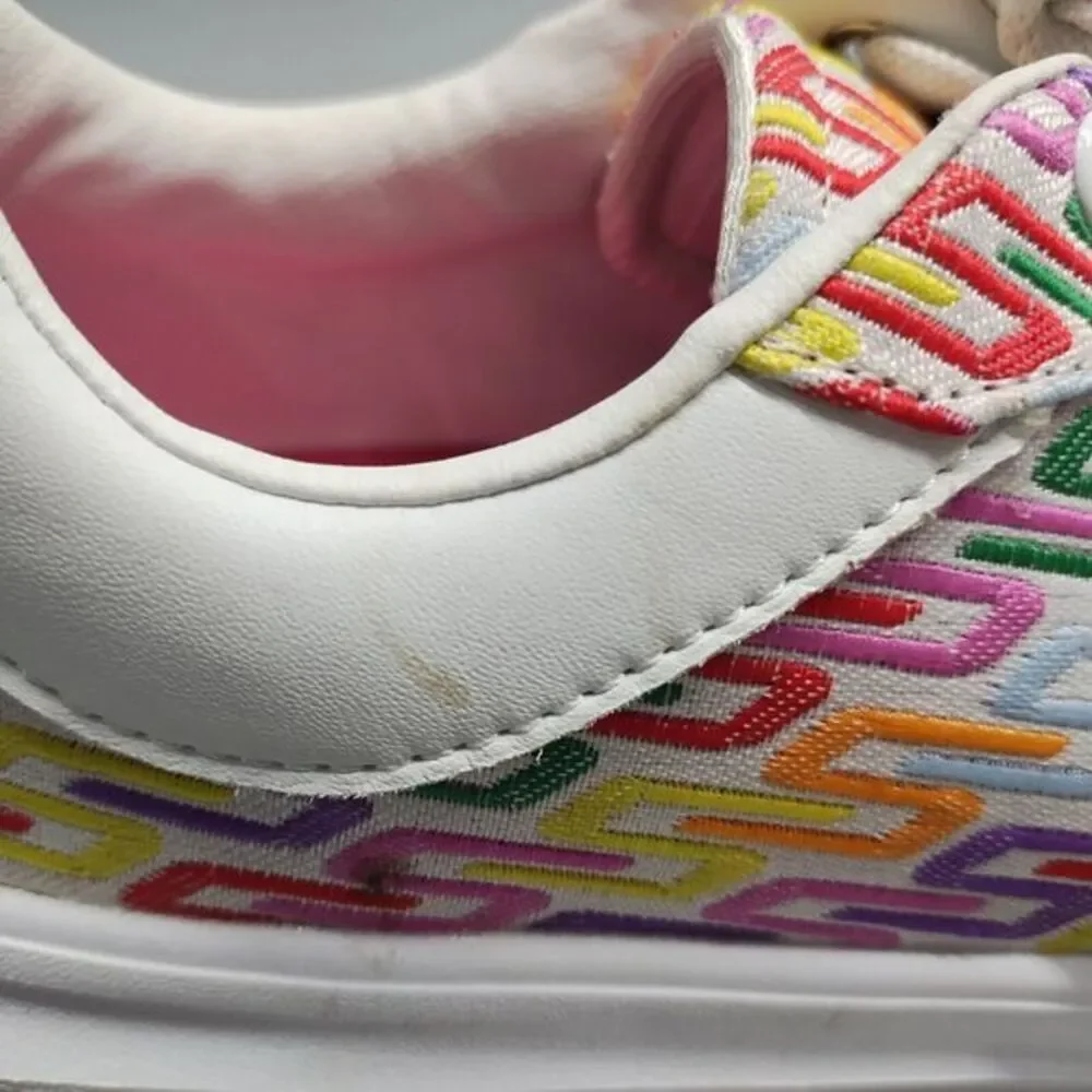 SKECHERS Cordova Classic Low Top Sneakers Womens‎ 8 White Multi Canvas Lace-Up
